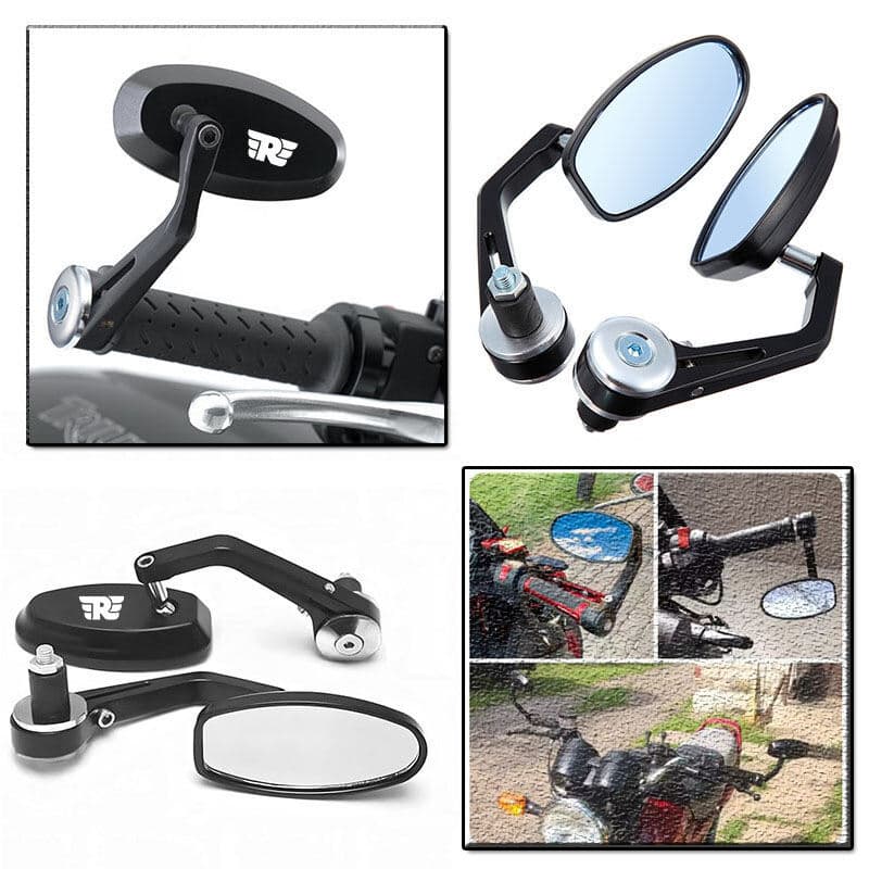 สําหรับ Royal Enfield Bullet/Meteor/Classic 350 500 Interceptor 650 CNC อลูมิเนียมรถจักรยานยนต์Handlebar Endกระจกมองหลัง