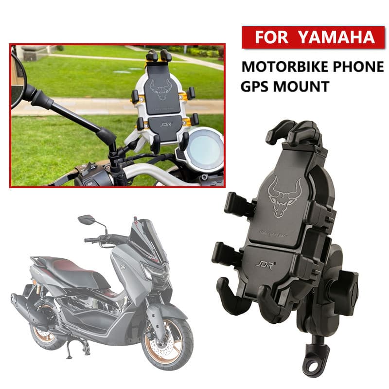 เหมาะสําหรับ YAMAHA MT-03 MT-07 MT-09/MT-10 MT-15 MT-125 Universal รถจักรยานยนต์โทรศัพท์มือถือนําทางวงเล็บกันกระแทก Anti-theft โทรศัพท์มือถือวงเล็บกันกระแทก Shock-Absorbing เบาะ