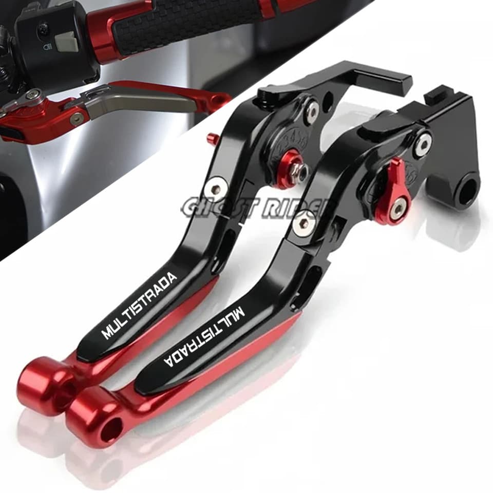สําหรับ DUCATI Multistrada 950 1200 Enduro 1200S 1260 1260S พับคลัทช์เบรคคันโยกรถจักรยานยนต์ปรับขยายได้ Handlebar