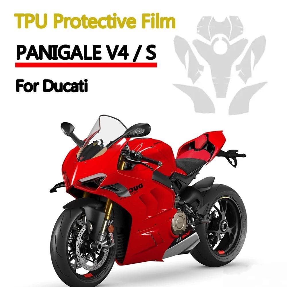 สําหรับ DUCATI PANIGALE V4 S TPU รถจักรยานยนต์ป้องกันฟิล์ม Panigale V4S PPF Anti-Scratch ชุดสี Fairing สติกเกอร์ป้องกัน