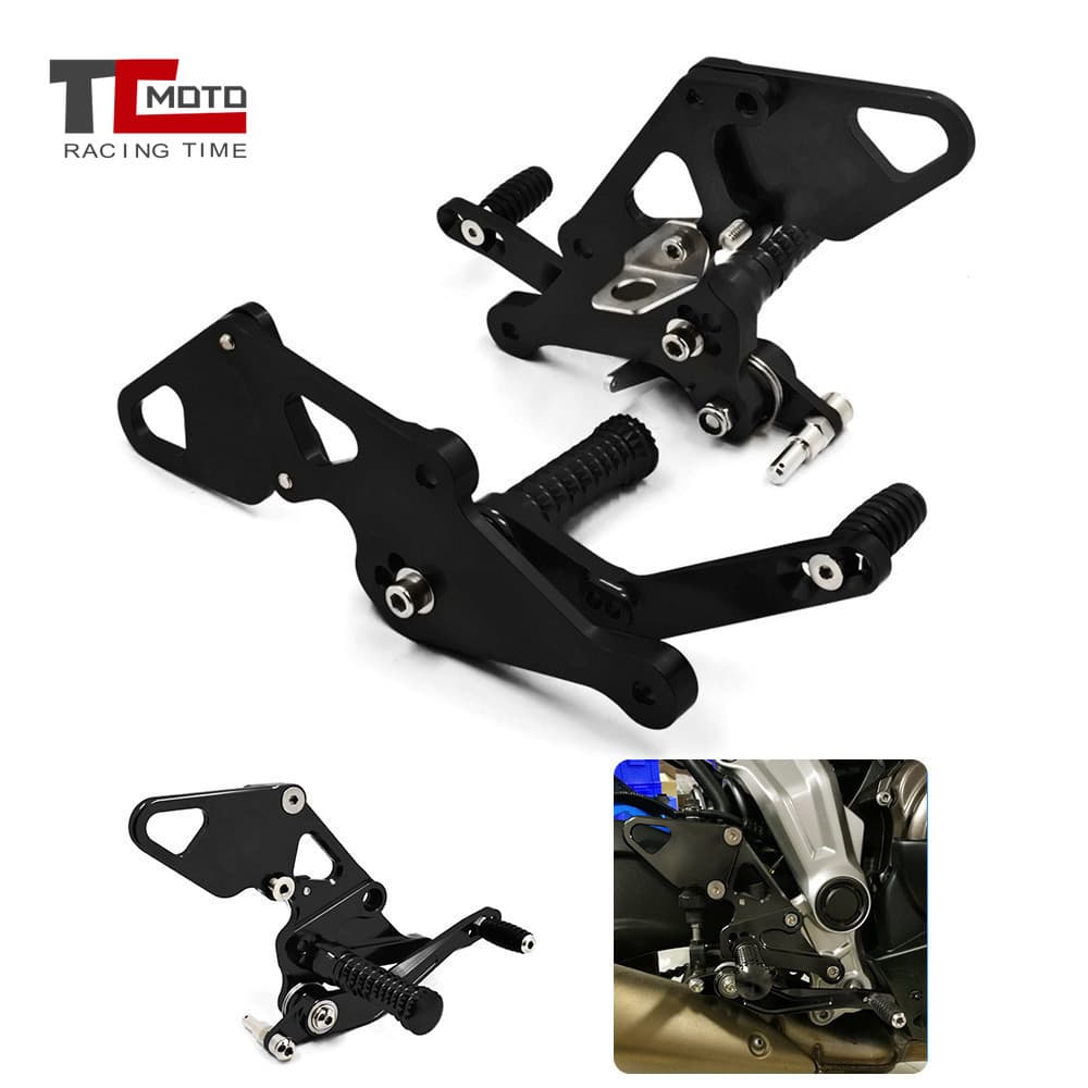 FZ-07 MT-07 CNC พักเท้าแบบปรับได้ Rearset สําหรับ Yamaha MT07 2013-2025 FZ07 Rider เท้า Peg เหยียบ MT07 MT FZ 07