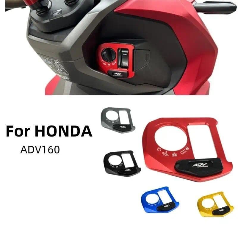 รถจักรยานยนต์ Lgnition สวิทช์ไฟฟ้าล็อคปุ่มฝาครอบสําหรับ Honda ADV160 ADV 160 CNC การปรับเปลี่ยน Accessoriesauto ชิ้นส่วนตกแต่งรถ