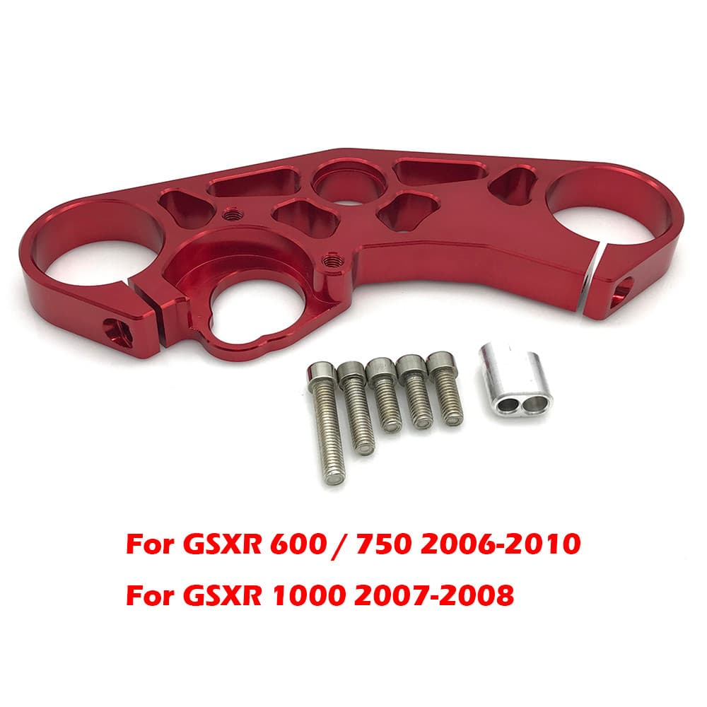 สําหรับ SUZUKI GSXR GSX-R 600 750 1000 GSX-R600/R750 GSX-R1000 รถจักรยานยนต์ส้อมด้านหน้า Lowering Triple Tree Upper Top Clamp Yoke