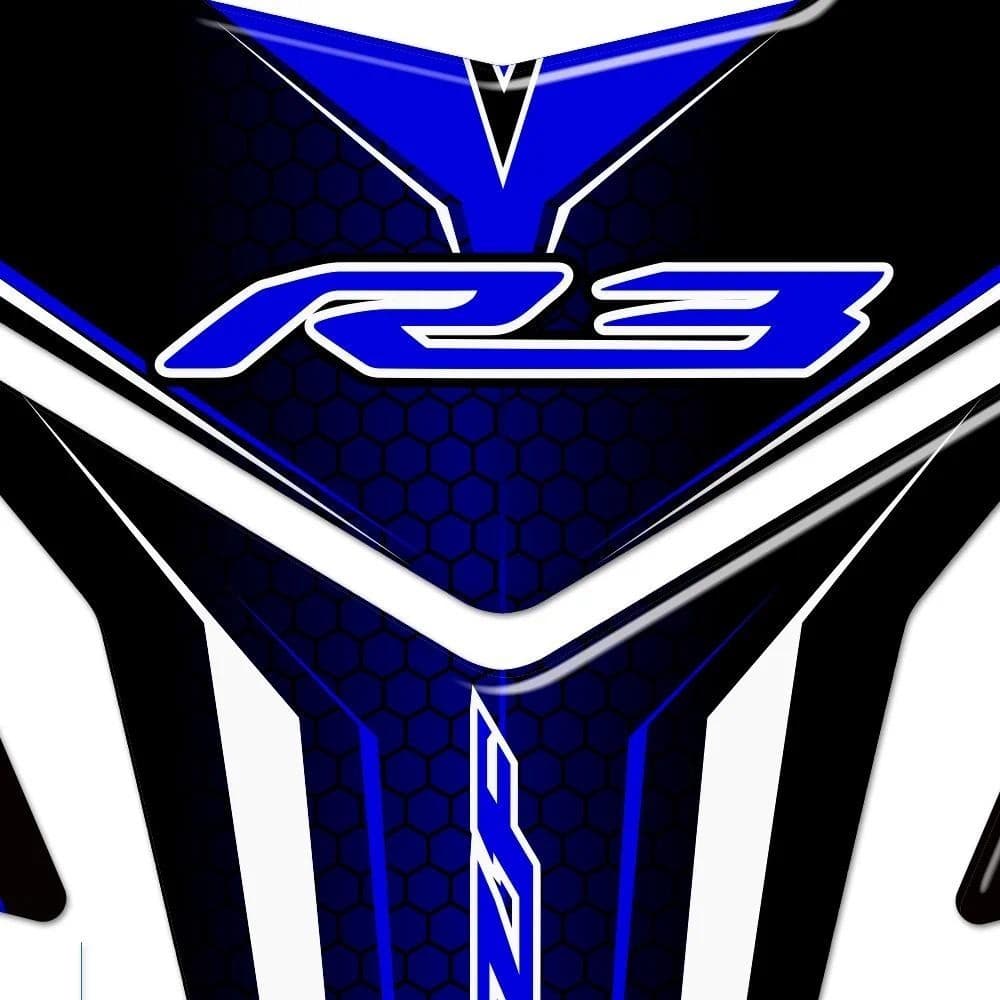 2018 2019 2020 สําหรับ YAMAHA YZF-R3 YZFR3 YZF R3 ถัง Pad สติกเกอร์รูปลอก Protector Fairing ตราสัญลักษณ์โลโก้ R3 เข่า 2015 2016 2017