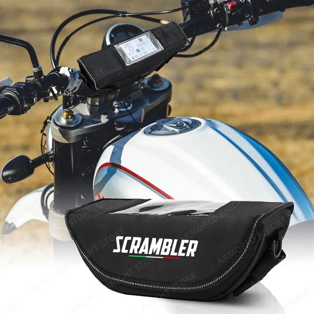 สําหรับ DUCATI Scrambler1100 Scrambler400 scrambler 800/900 รถจักรยานยนต์กันน้ํากันฝุ่น Handlebar กระเป๋าเก็บ