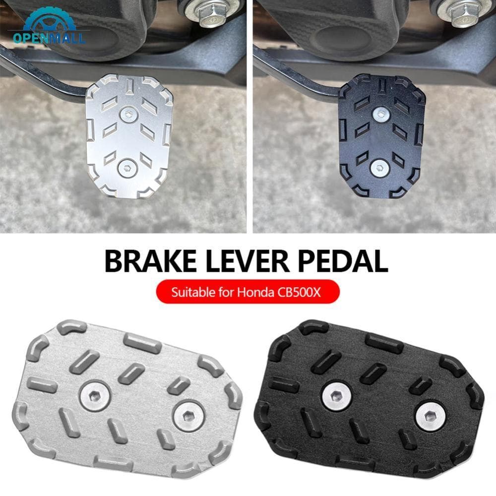 OPENMALL CNC อลูมิเนียมรถจักรยานยนต์ด้านหลังเท้าเหยียบขยาย Pad ขยาย Anti-Slip Footrest Extender สําหรับ Honda CB500X CB400X CB400F CB500F CB300R B9O7