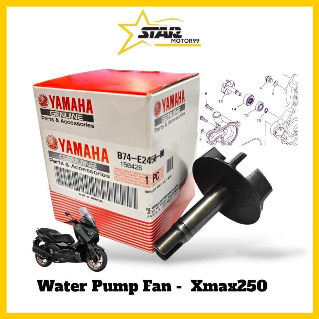 YAMAHA XMAX 250 X-MAX250 XMAX250 300 ปั๊มน้ําเพลาท่อพัดลม B74-E2450-00