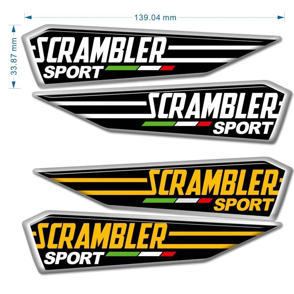 ป้ายสัญลักษณ์โลโก้สําหรับ DUCATI Scrambler ป้องกัน Fairing Tank Pad สติกเกอร์รูปลอก 2012 2013 2014 2015 2016 2017 2018 2019 2020