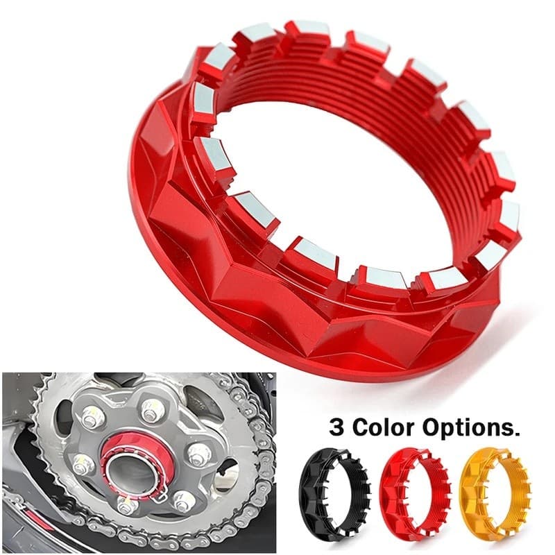 LJJ ด้านหลังเพลาล้อ Nut สําหรับ Ducati MONSTER Multistrada DIAVEL 1200 1260 1098 1198 1199 1299 V4 SuperSport 936S 950 950S
