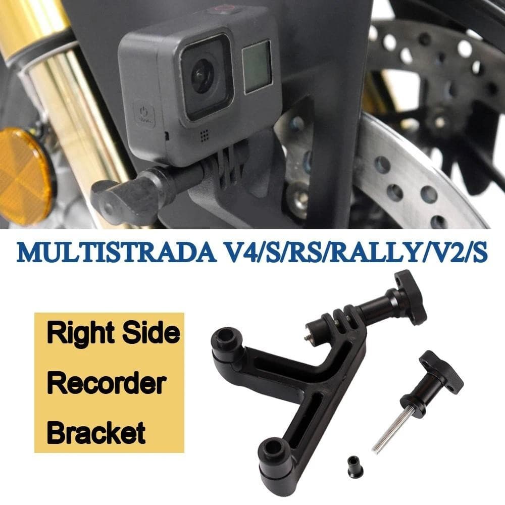 Multistrada V4 RS ขับรถ Logger กล้องสําหรับ Ducati MULTISTRADA V4/S/RS/RALLY/V2/S รถจักรยานยนต์ด้านขวาวงเล็บบันทึก
