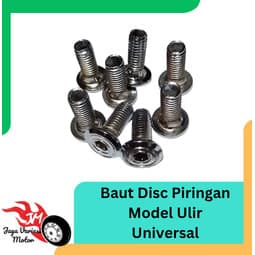 Probolt ดิสก์เบรกสลักเกลียวเกลียวรุ่น 12 M8 X 20 มม.สแตนเลส 1 ชิ้น Universal รถจักรยานยนต์ดิสก์เบรกสลักเกลียว Yamaha Honda Kawasaki Suzuki Nmax Beat Aerox Scoopy Vario Klx Crf Supra Cbr150 Vixion Revo Jupiter Satria Fu Mio R15