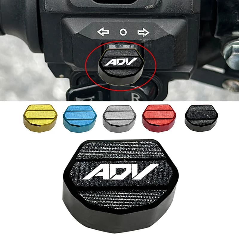 สําหรับHonda ADV160 ADV350 ADV150 ADV 350 150 160 Mototcycle CNCปุ่มสวิทช์ไฟเลี้ยวสวิทช์Key cap ADVอุปกรณ์เสริม