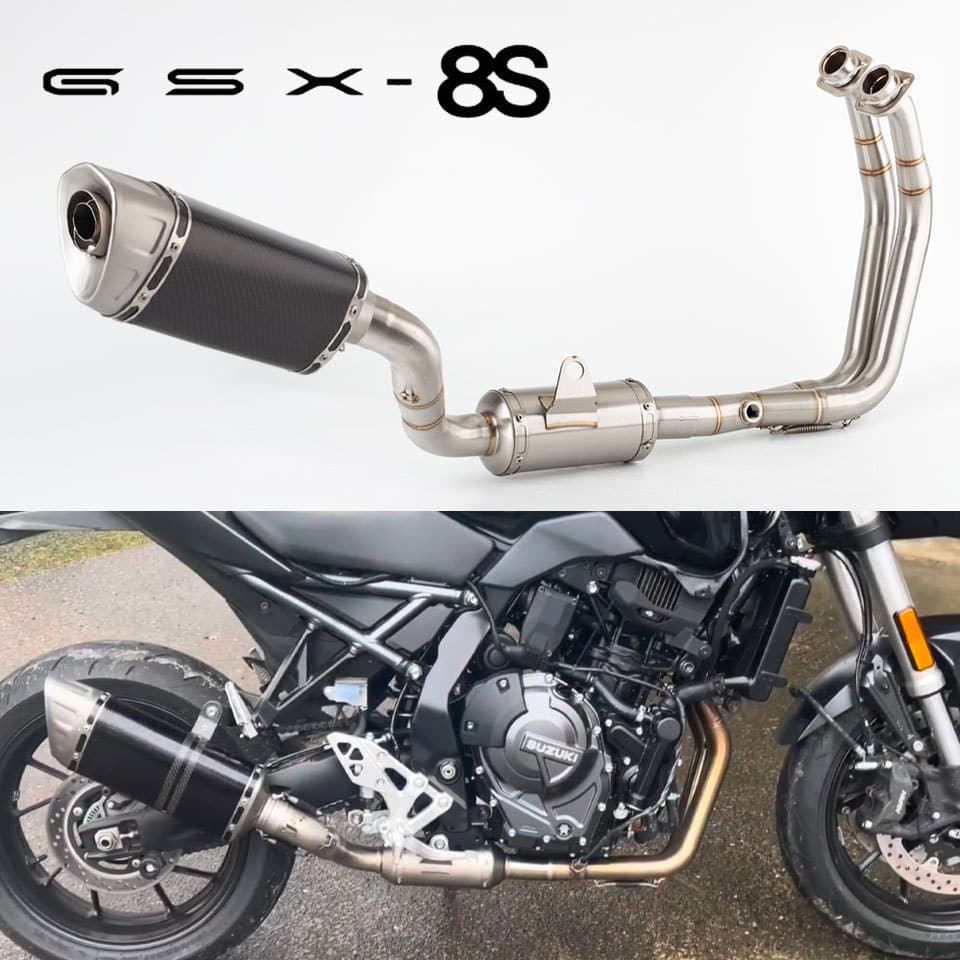 รถจักรยานยนต์ไอเสียเต็มระบบ Fit สําหรับ Suzuki GSX 8S GSX8S GSX-8S GSX8R 2022-2025 Header ดัดแปลงท่อไอเสีย GSX-8S ท่อไอเสีย
