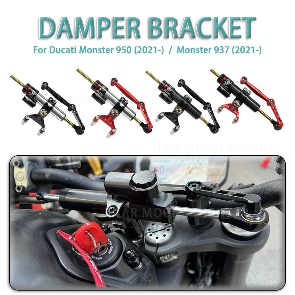 bMotorcycle Accessories For Ducati Monster950 Monster937 Monster 937 950 (2021-) Steering Stabilizer Bracket Damper Moun