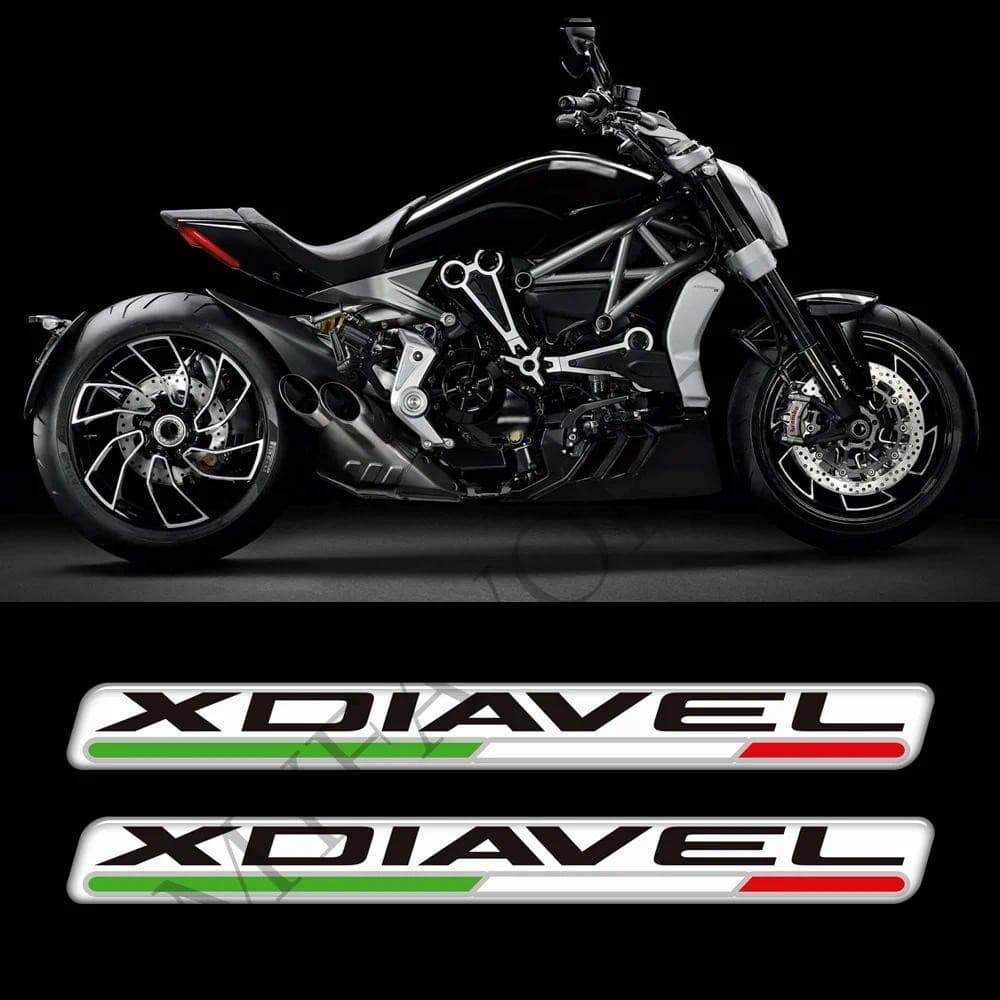 รถจักรยานยนต์ Fairing Fender ถัง Pad TankPad Protector 3D สติกเกอร์ Decals แก๊สการใช้น้ํามันชุดเข่าสําหรับ Ducati XDiavel SX Diavel