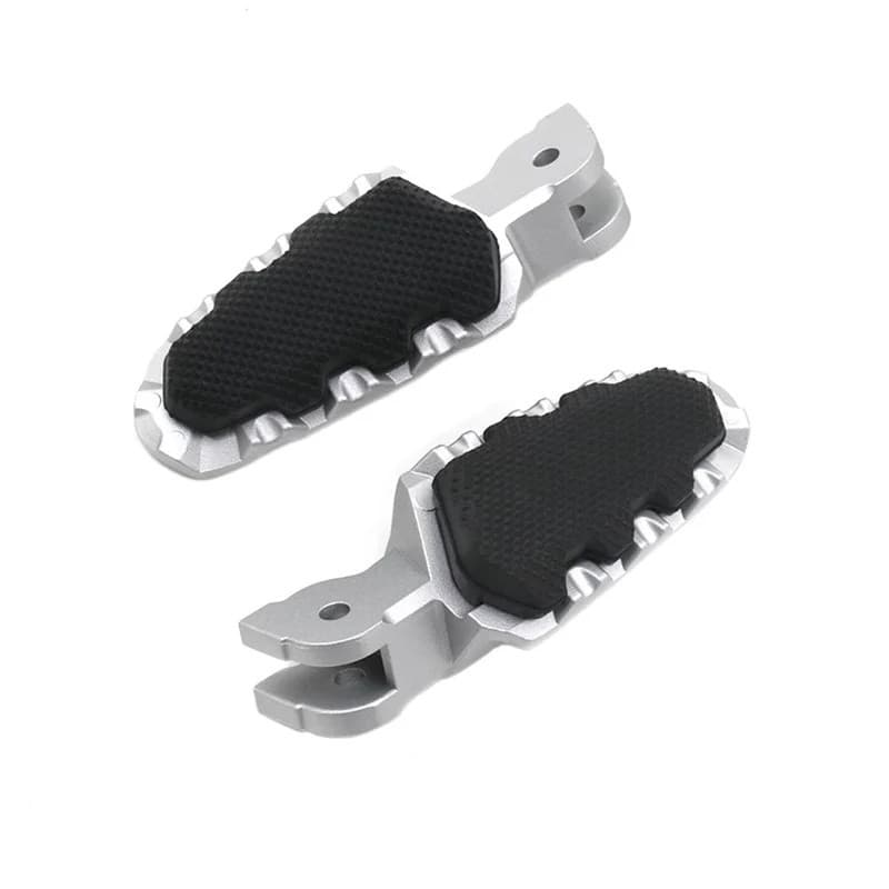 LJJ รถจักรยานยนต์พักเท้าหมุดเท้าเหยียบสําหรับ DUCATI HYPERMOTARD 821 Multistrada MTS 950 1260 1200 อุปกรณ์เสริมอะไหล่ (สีเงิน)