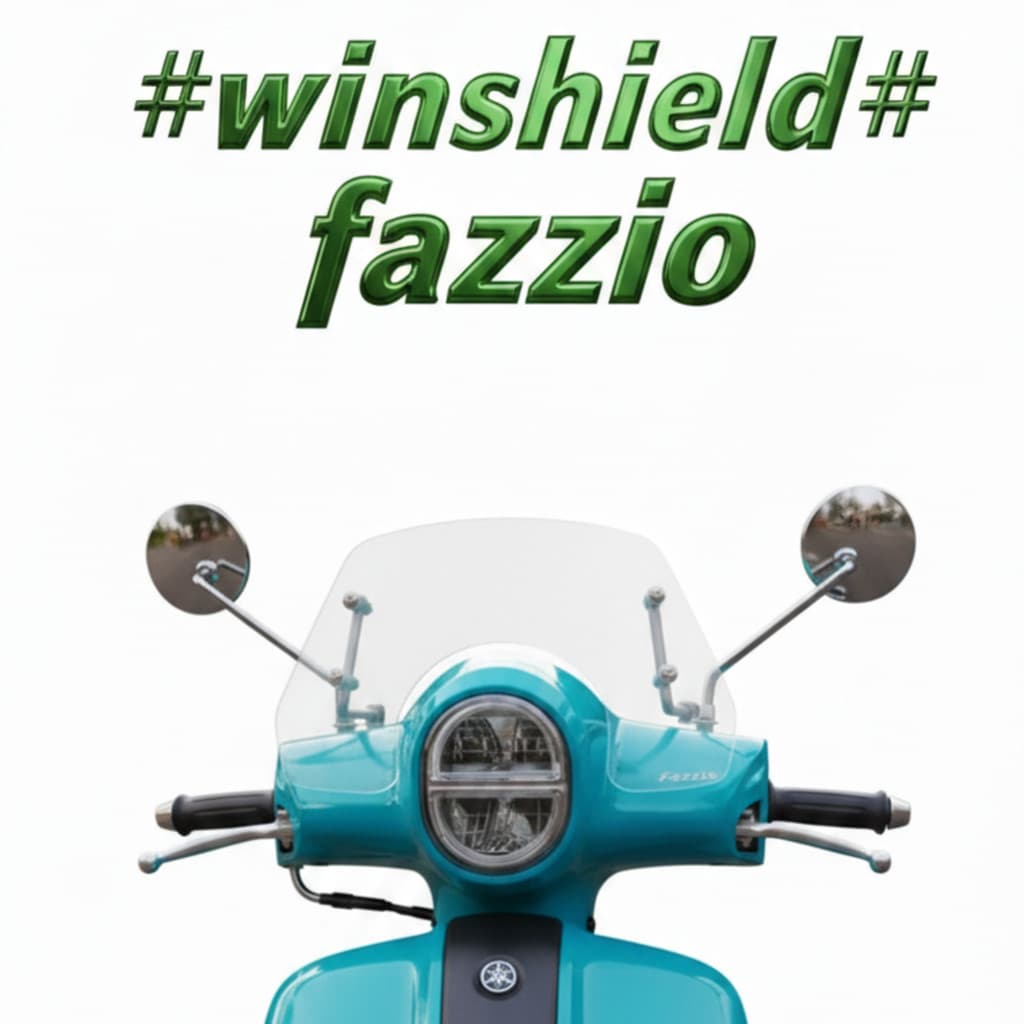 Winshield Visor YAMAHA fazzio Wind Shield Winsil Windshield Short Size ความหนา 3mm สีขาว สีน้ําตาล สีดํา