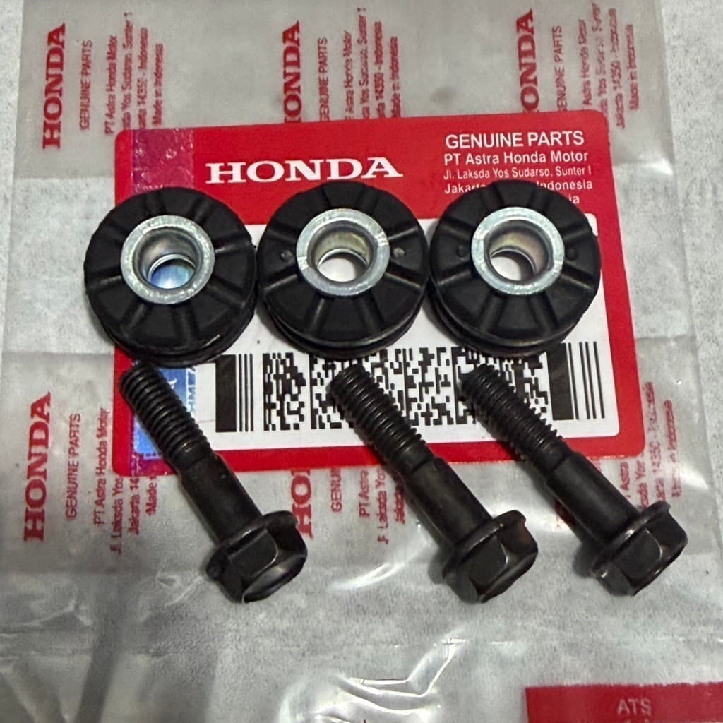 NEW 3set ยาง boss bolt ติดตั้งผู้ถือป้ายทะเบียน honda visor wingil pcx 160 pcx 150 adv ฯลฯ