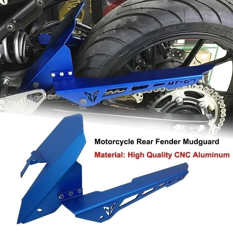 สําหรับ YAMAHA MT-07 FZ-07 MT07 MT 07 FZ07 FZ 07 2013-2021 รถจักรยานยนต์ด้านหลัง Fender Mudguard พร้อมโซ่ Guard Protector อุปกรณ์เสริม