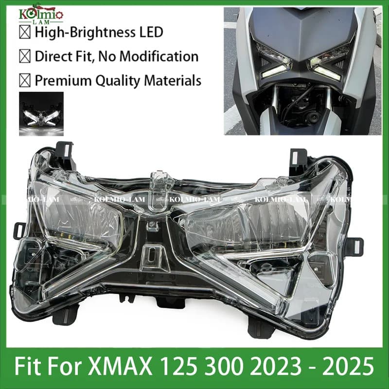 XMAX300 XMAX125 ไฟหน้าไฟหน้าชุด Fit สําหรับ YAMAHA X-MAX300 X-MAX125 X-MAX 300 125 2023 2024 2025 หัว