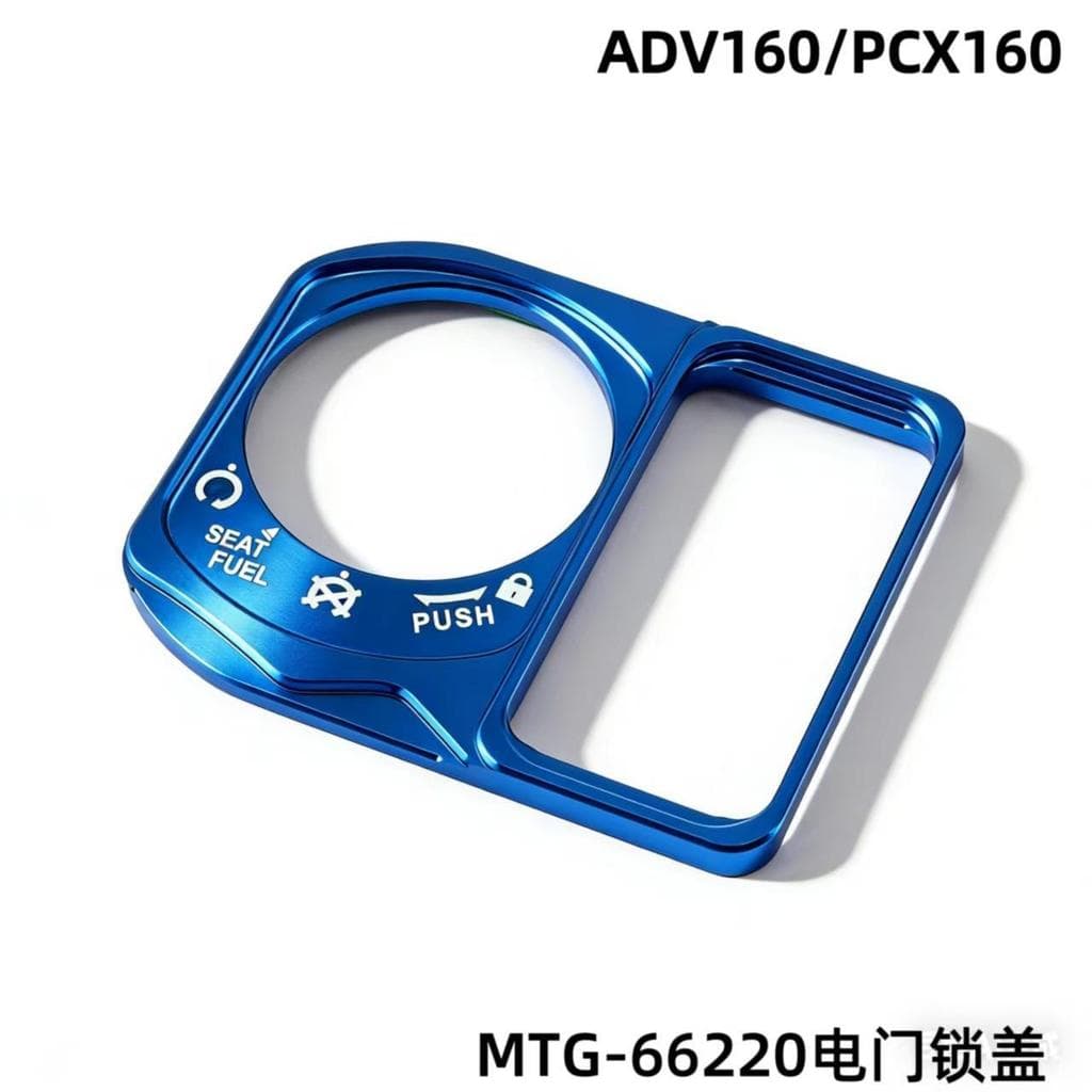 เหมาะสําหรับ Honda PCX160/ADV160/LEAD125 ฝาครอบประตูไฟฟ้าตกแต่งประตูไฟฟ้าล็อคฝาครอบสวิทช์กุญแจป้องกัน
