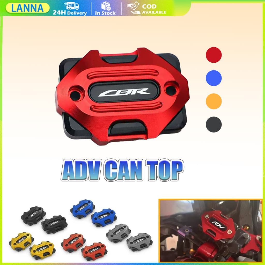 ร้านอยู่ที่ไทย ฝาปั้มบนADV160/ADV150/ADV350/PCX160 อะลูมิเนียม ฝาครอบท่อ อุปกรณ์เสริม ฝาครอบน้ํามันเบรกรถจักรยานยนต์
