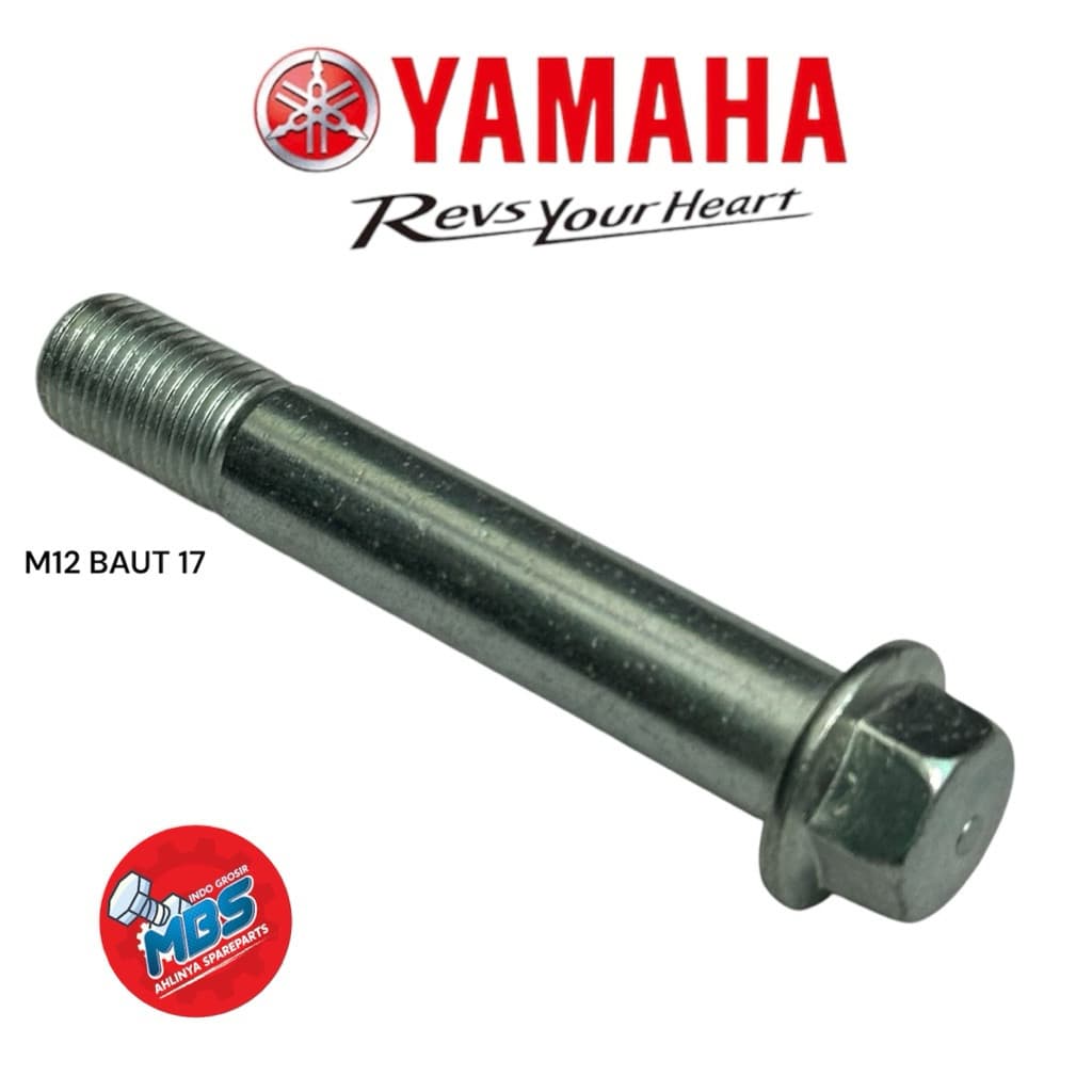 BOLT FLANGE M12 BOLT 17 คีย์ 14 สําหรับโมโนโชก REAR SHOCK yamaha R25 MT25 R15 VIXSN MX ORIGINAL x MBS INDO WHOLESALE