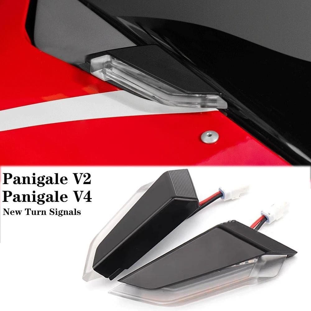 รถจักรยานยนต์ใหม่สําหรับ Ducati PANIGALE V2 Panigale V4 V4S V4R ไฟเลี้ยว LED กระจกด้านหน้าตัวบ่งชี้โคมไฟ Kitauto ชิ้นส่วนตกแต่งรถ