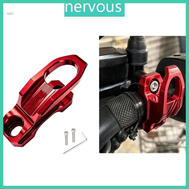 NERV ที่จอดรถใช้รถจักรยานยนต์ Handlebar Hook 22 มม.อลูมิเนียม Clamp-On Hook สําหรับ PCX160 150 ADV160 350 หมวกกันน็อคและกระเป๋าทุกวัน Ca