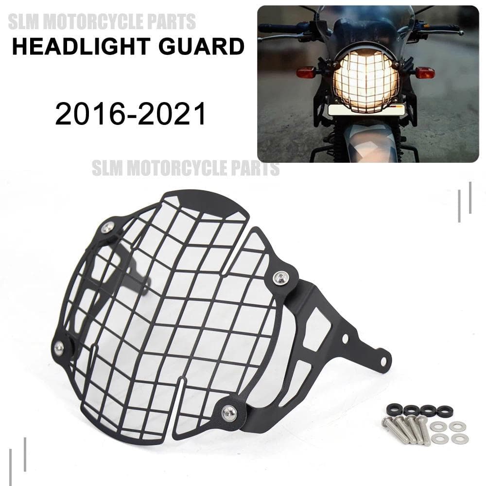 fสำหรับ Royal Enfield Himalayan 2016-2021 2020 2019 2018 2017 อุปกรณ์ตกแต่งรถจักรยานยนต์ ครอบไฟหน้า กระจังหน้า ป้องกันรอ