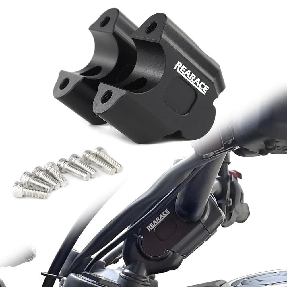 AY Motorcycle Accessories Fit For Royal Enfield Himalayan 450 2024- HIMALAYAN450 Handle Bar Risers Handlebar Risers Blac