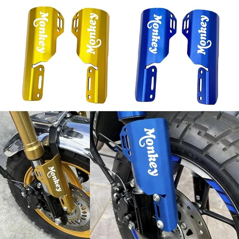 ด้านหน้า FORK SHOCK GUARD PROTECT COVER MONKEY สําหรับ HONDA MONKEY 125 DAX125 MONKEY125 ST125 DAX 2018-2023 2021 2020