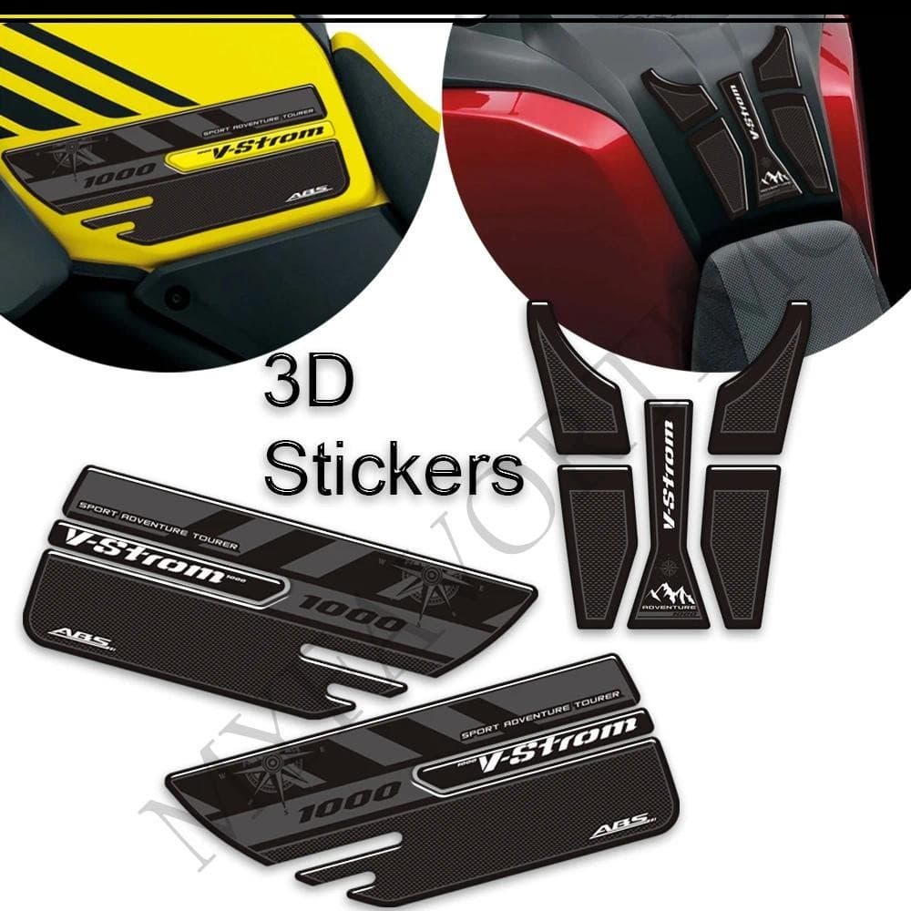 Tank Pad Grips แก๊สด้านข้างการใช้น้ํามันชุดเข่าสติกเกอร์ป้องกัน 2015 - 2020 สําหรับ Suzuki V Strom VStrom V-Strom DL 1000 XT DL1000
