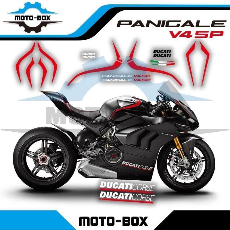 适用杜卡迪Panigale V4SP 2020-2022年款全车拉花贴纸 防水贴膜9.9 สติ๊กเกอร์ตกแต่งรถทั้งคันสำหรับ Ducati Panigale V4SP รุ่นปี 2020-2022 ฟิล์มกันน้ำ ราคา 9.9