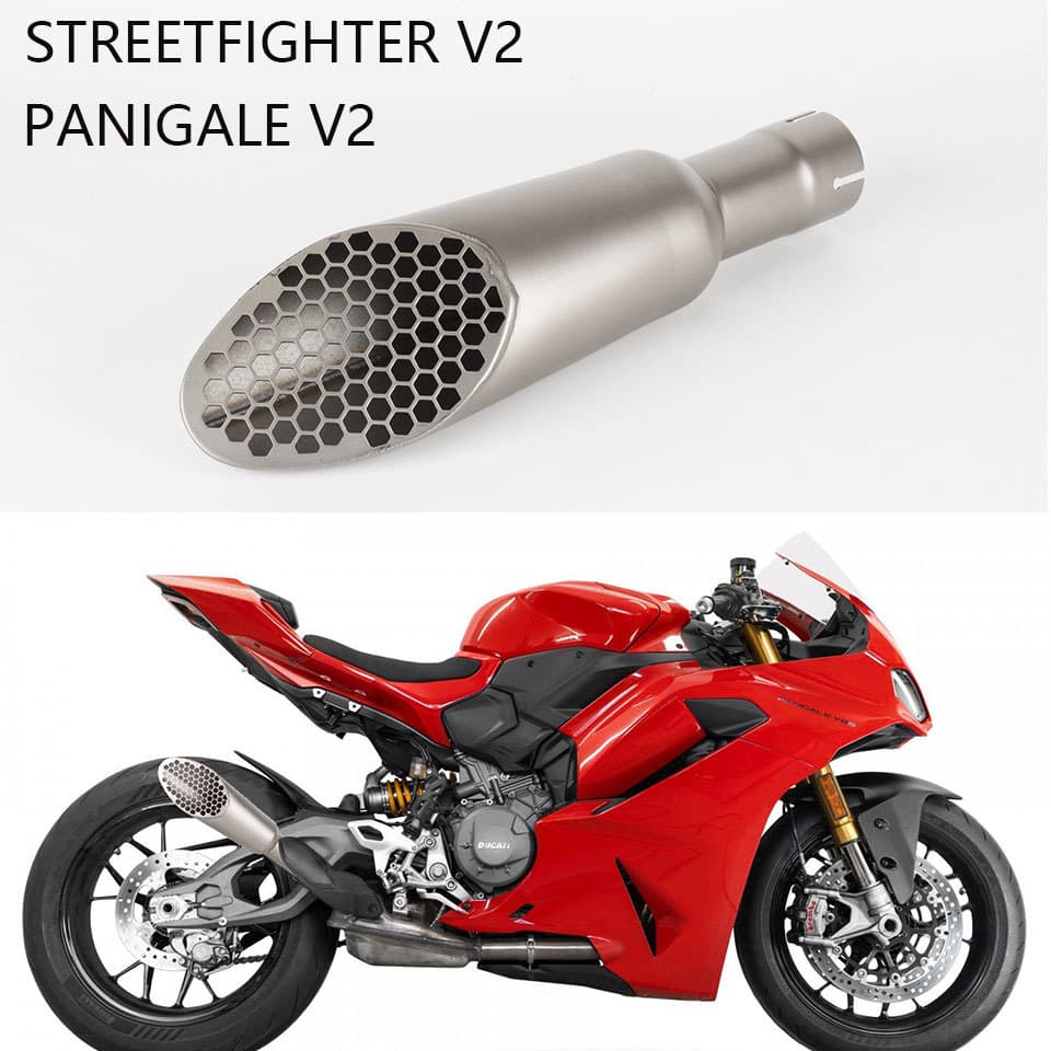 รถจักรยานยนต์ Streetfighter v2 ท่อไอเสีย Fit สําหรับ Ducati panigale v2 / s e5 + 2025 + panigale v2s Streetfighter v2