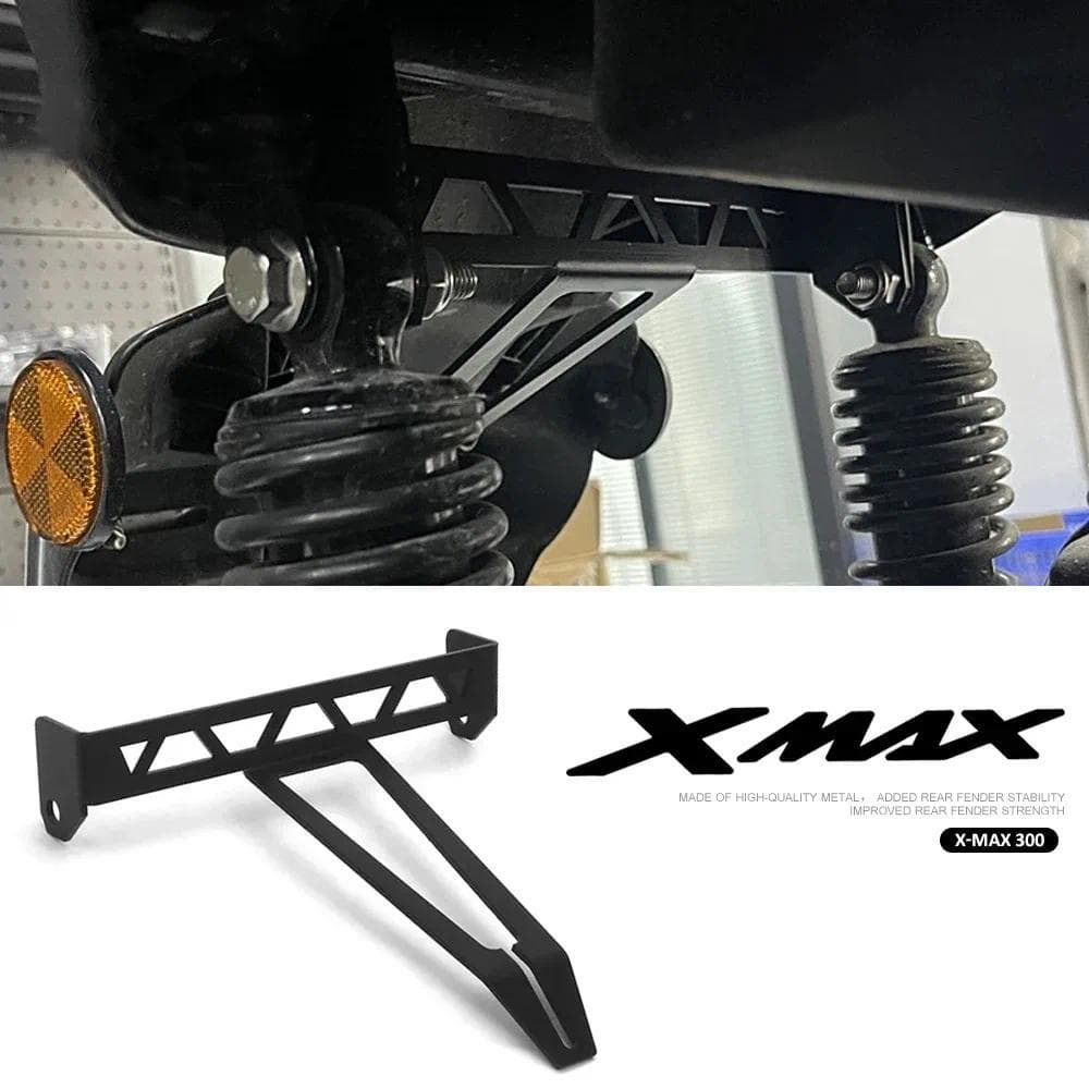 fด้านหลังFenderเสริมสําหรับYAMAHA X-MAX 300 X-MAX XMAX 300 XMAX300 2023 2024 Mudguardsเสริมวงเล็บเสริมสร้างผู้ถือ