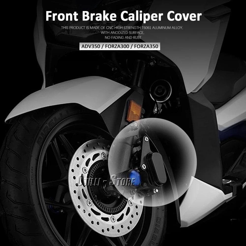 Bฝาครอบป้องกันคาลิปเปอร์เบรกหน้ามอเตอร์ไซค์  อะลูมิเนียม สำหรับ Honda ADV350 Forza300 Forza350 ADV Forza 350