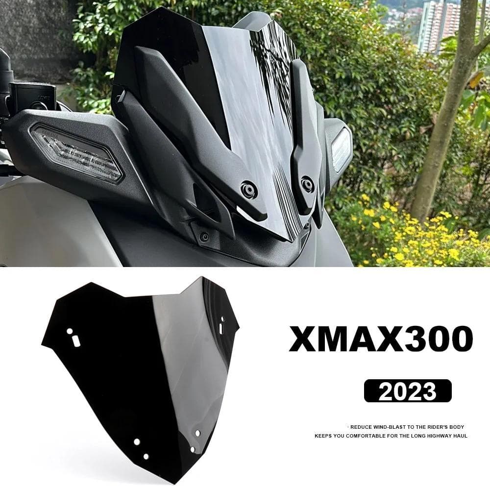 jสําหรับ YAMAHA X-MAX300 XMAX300 X-MAX 300 XMAX 300 2023 ใหม่รถจักรยานยนต์อุปกรณ์เสริมกระจกหน้าจอ Fairing กระจก