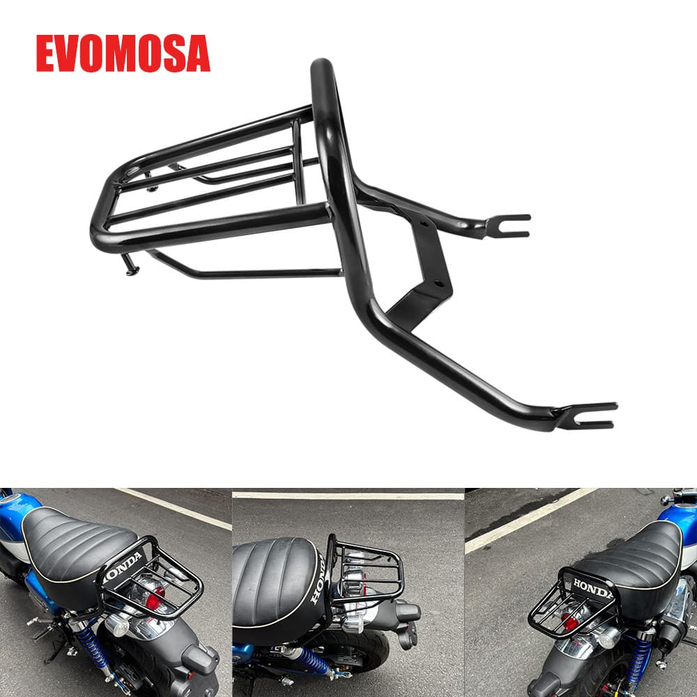 รถจักรยานยนต์ Monkey125 ชั้นวางกระเป๋าด้านหลังสําหรับ Honda Monkey 125 2018-2024 2023 ด้านหลัง Cargo Support Holder Bracket Cargo Tail Rack