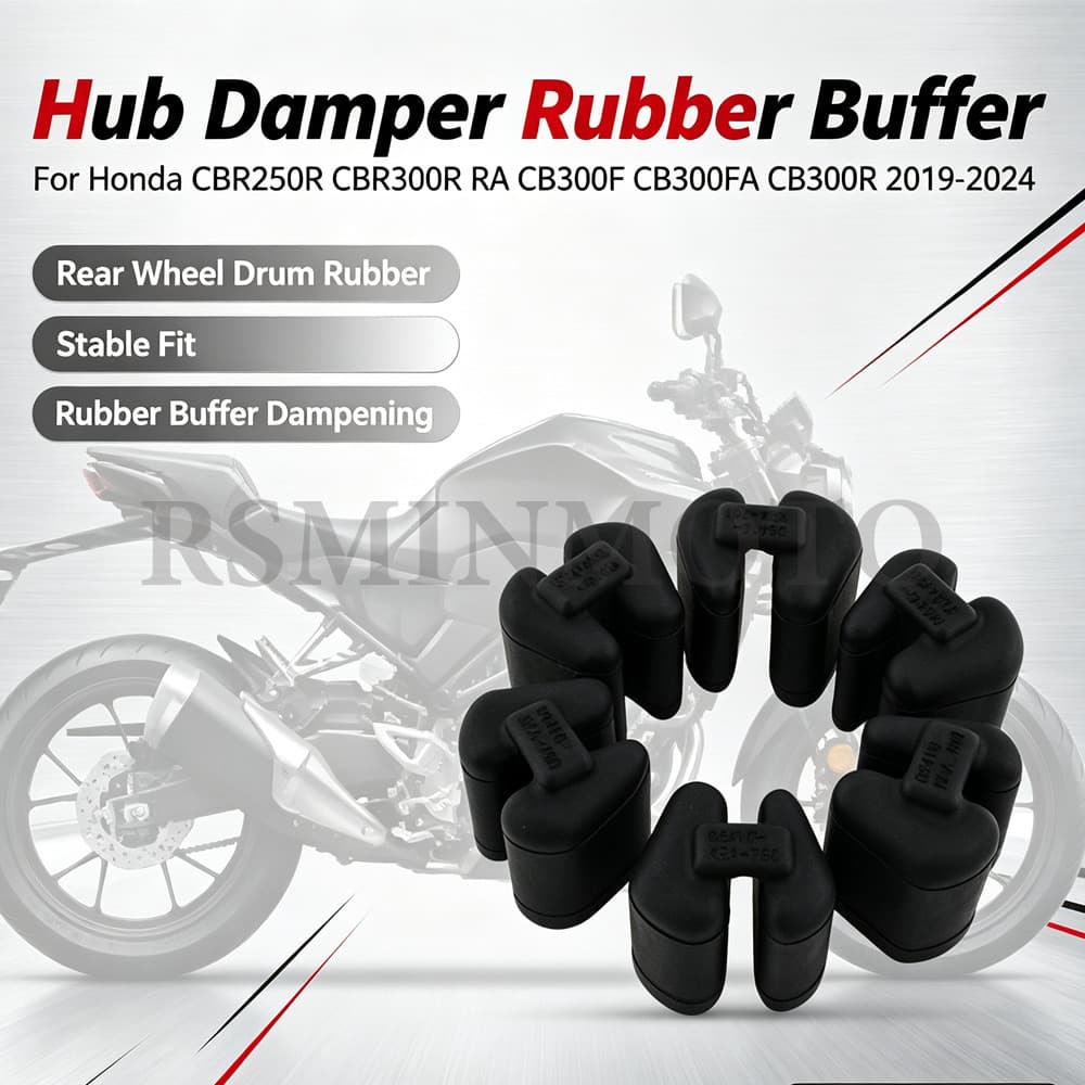 Hub Damper บัฟเฟอร์ยางรถจักรยานยนต์ CBR250R ล้อหลังกลองยางสําหรับ Honda CBR250 CBR300 R RA CB300 F/FA CB300R 2019-2024