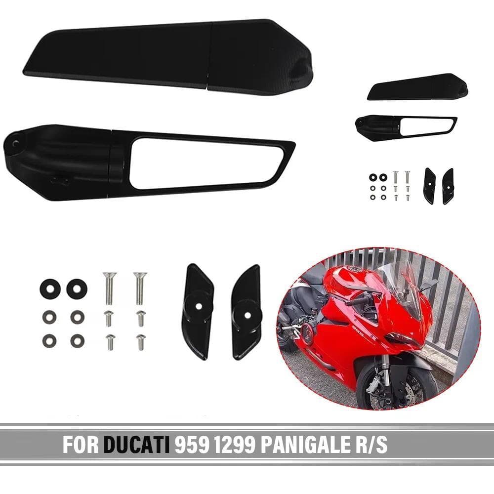 ZJ For DUCATI Panigale 1299 15-18 Panigale 959 16-20 Panigale V2 20-21 Motorcycle LED Turn Signal Rearview Side Mirror A
