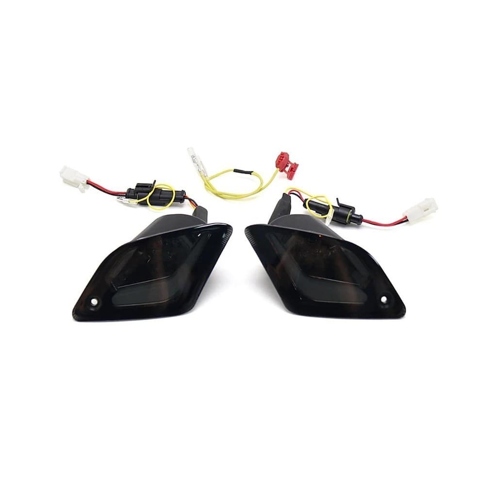 ไฟเลี้ยว LED กันน้ํา Flasher ไฟแสดงสถานะด้านหลังโคมไฟสําหรับ Vespa GTS 300 GTS250 GTS300 GTS150 GTV300 GTV250