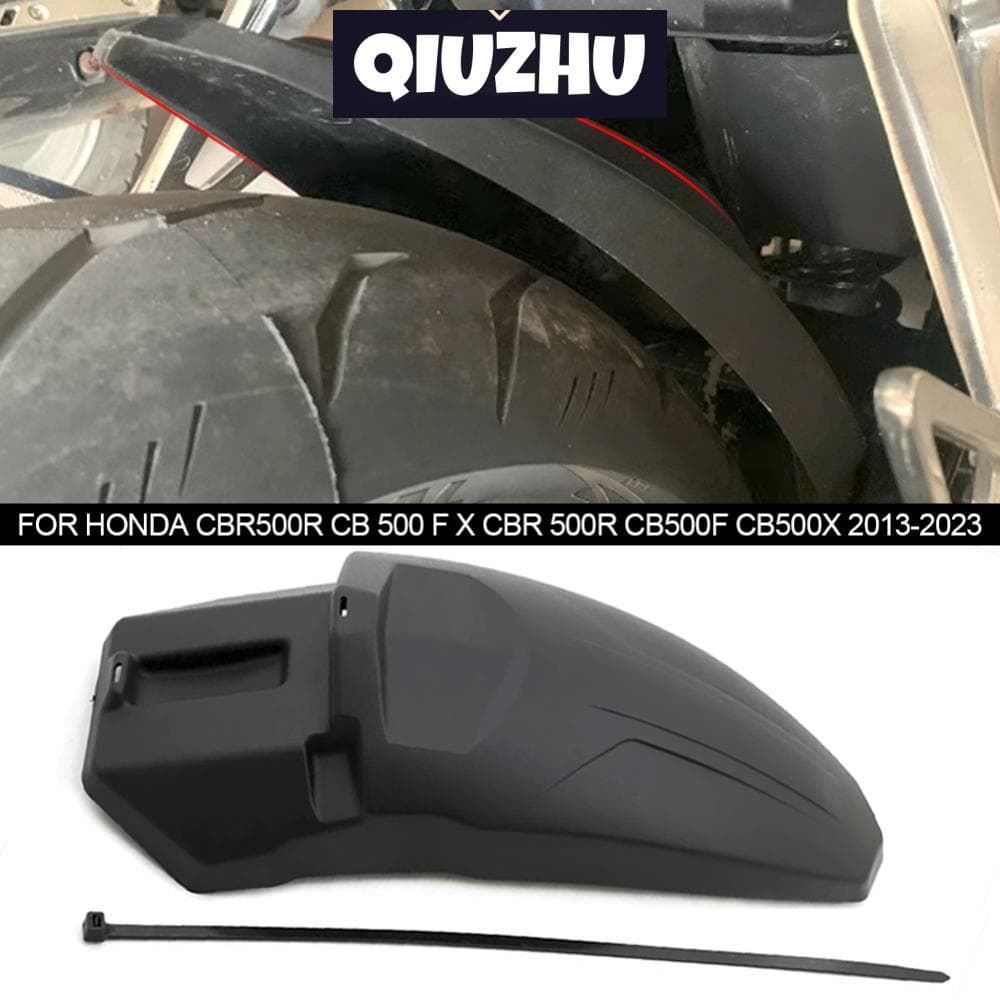 QIUZHU รถจักรยานยนต์ด้านหลัง Fender Mudguard ไปข้างหน้า Extension Splash Guard อุปกรณ์เสริมสําหรับ Honda Honda CBR500R 13-20 CB500X 13-20 CB500F 13-20 ใหม่มาถึง D3I7