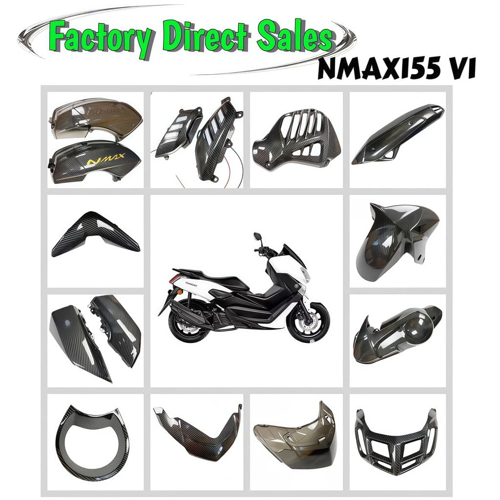 Yamaha NMAX155 V1 ฝาครอบ LAMPU DEPAN มอเตอร์ NMAX155 V1 คาร์บอนฝาครอบ LIST LAMPU DEPAN NMAX155 V1 MUFFLER/FRONT FENDER/RADIATOR/MATTTING/AIR FILTER/ฝาครอบไฟ