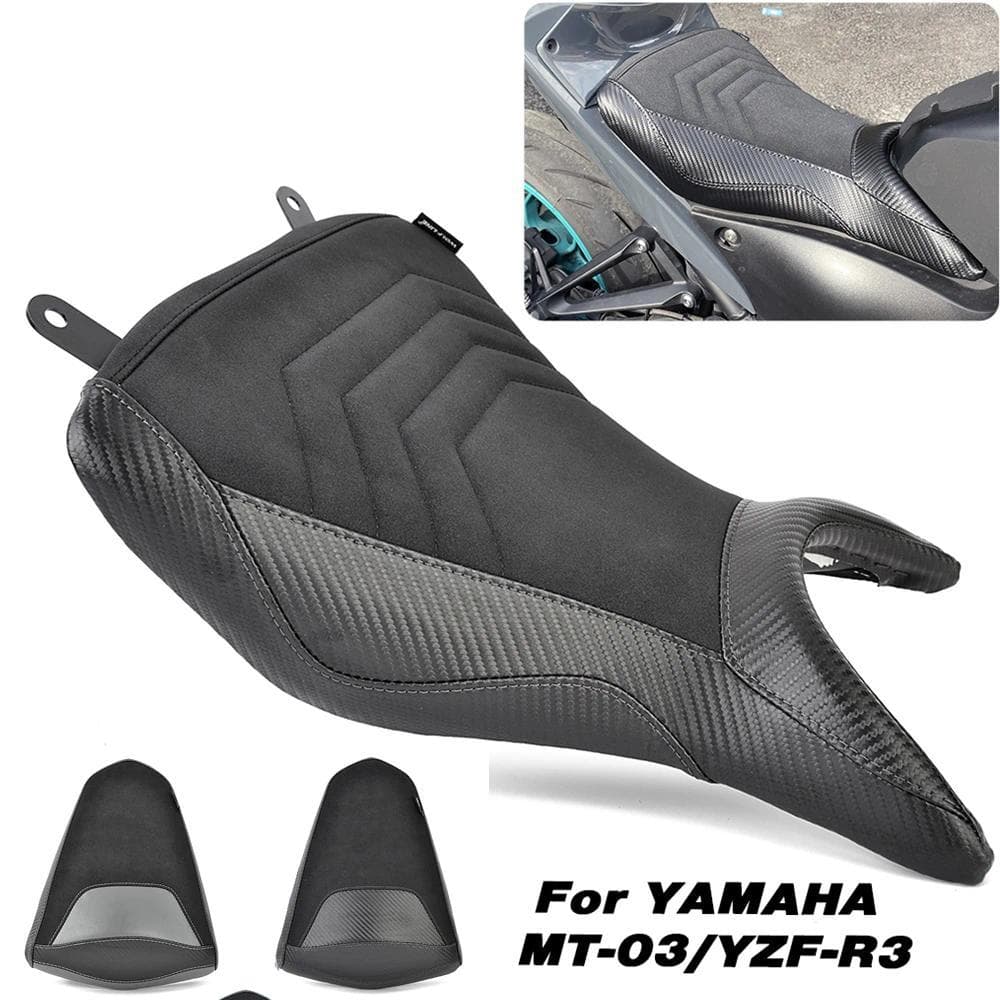 2023 YZF-R3 MT-03 รถจักรยานยนต์ที่นั่งด้านหน้าคนขับและเบาะผู้โดยสารสำหรับ Yamaha MT 03 YZF R3 2015-2022 2021 MT03 YZFR