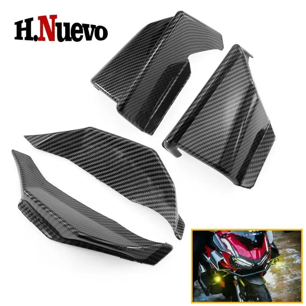 สำหรับ Honda ADV160 2022 - 2024 ADV160 รถจักรยานยนต์ Winglet ด้านข้าง Aero ปีกแฟริ่งไฟหน้าคิ้วฝาครอบแผงครอบอุปกรณ์เสริม