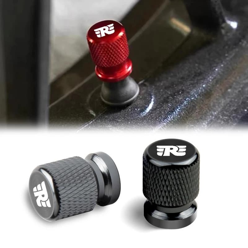 สําหรับ Royal Enfield Hunter 350 หิมาลัย 450 Bullet Meteor Classic 350 500 รถจักรยานยนต์โลหะยางวาล์ว Air Port Stem Cover