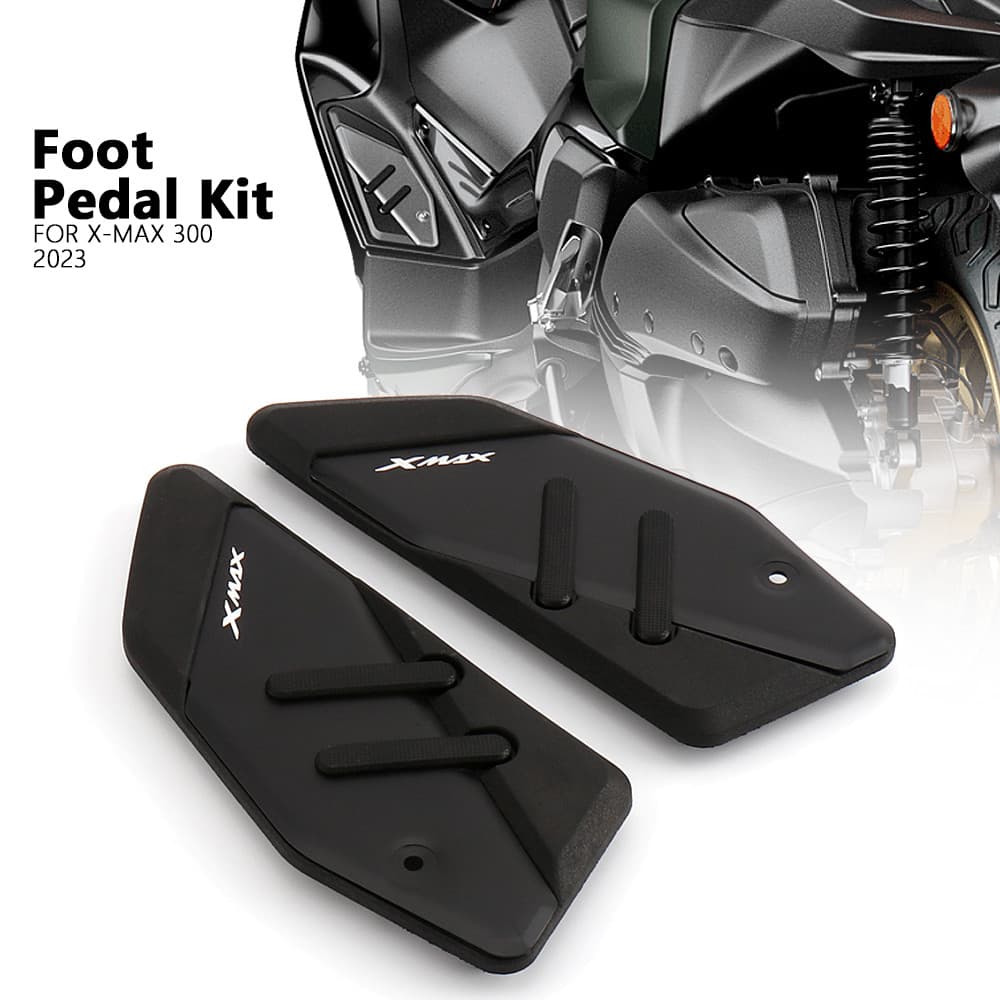 EMotorcycle Footrest Foot Pads Pedal Plate Pedals For Yamaha X-MAX 125 250 300 400 XMAX125 XMAX250 XMAX300 XMAX400 2017-