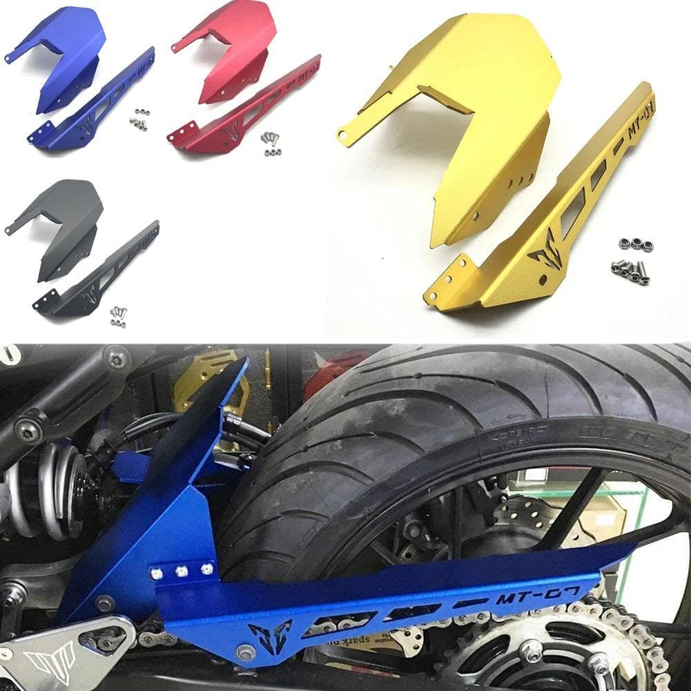 บังโคลนหลังรถจักรยานยนต์พร้อมตัวป้องกันโซ่สำหรับ YAMAHA MT-07 FZ-07 MT07 MT 07 FZ07 FZ 07 2013-2020 2021 2022