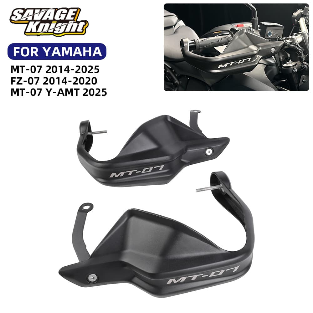 SA 2025 MT-07 Handguard HandlebarกระจกสําหรับYamaha MT07 FZ07 MT 07 Y-AMT FZ 07 2014-2024 Hand Guards Hand Leverป้องกัน